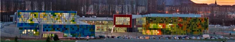 Vista panorámica de la Ciudad Deportiva Saski Baskonia, SAD, donde se encuentra ubicada la Pista de Hielo BAKH (Baskonia Kirol Hiria)  (Imagen: web del CD Hielo Bipolo)