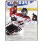 Highlights block Canada ice sledge hockey Greg Westlake