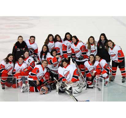 HOCKEY HIELO FEMENINO: Equipo de la SAD MAJADAHONDA (Imagen: FEDH)