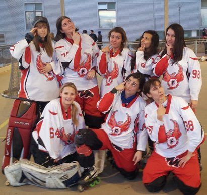 LIGA ÉLITE FEMENINA - HOCKEY LÍNEA : Equipo del CPL Madrid-Fénix 'Las Walkyrias'  (Imagen cedida por : fanfenix - Foto: Tino Chamorro)