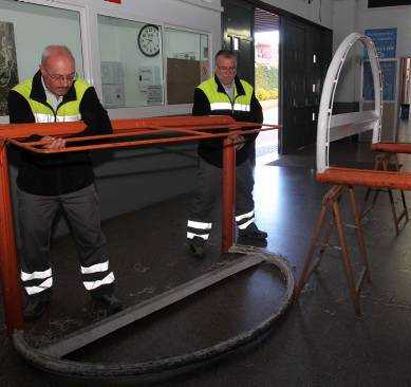 Las porterías de hockey han sido restauradas (Imagen: diarioinformacion.com)