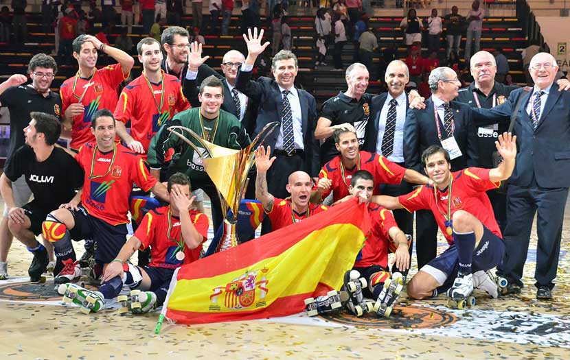 PREMIO PRÍNCIPE DE ASTURIAS: La Selección Nacional Masculina de Hockey Patines candidata (Imagen: RFEP - Campeonato del Mundo de ANGOLA 2013))