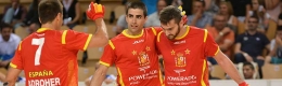 Marc Gual, máximo goleador de este primer partido de la Selección Española de Hockey Patines